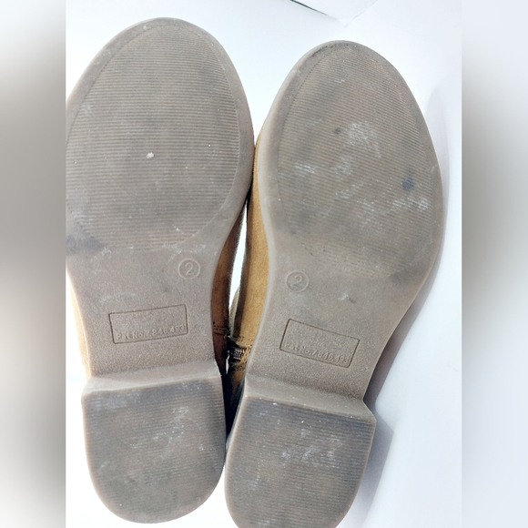 Brown Suede/Microfiber SO Ankle Boots‎ Girls Size 2 - Picture 4 of 8